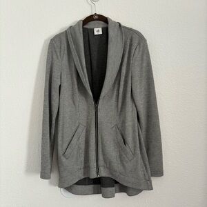 CAbi Women's Size XS Gray Drop Off Full Zip Blazer Jacket Style #5300